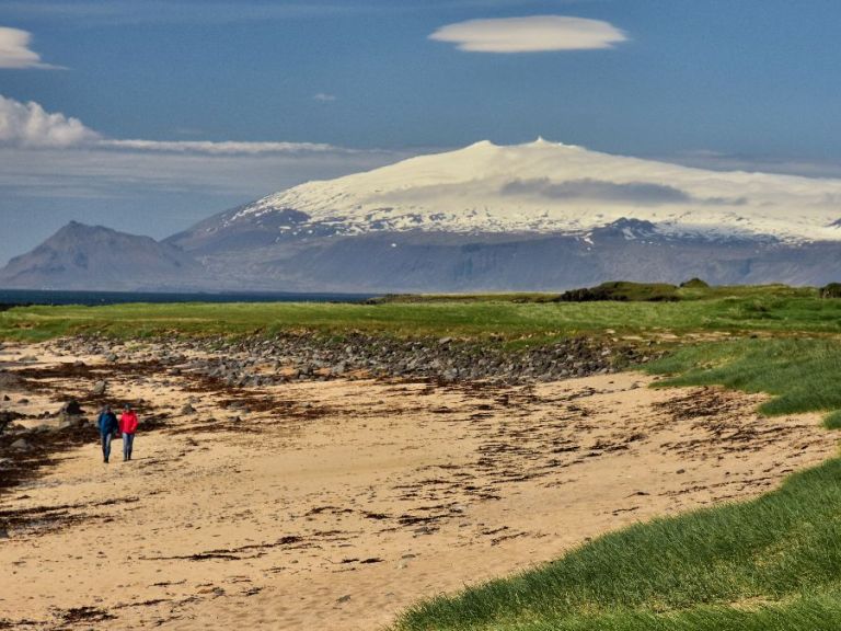 Snæfellsnes National Park: In Reykjavik, we will pick you up to start the journey, which involves taking the undersea tunnel, a 6 km long passage that crosses under Hvalfjordur, also known as the Whale bay fjord.