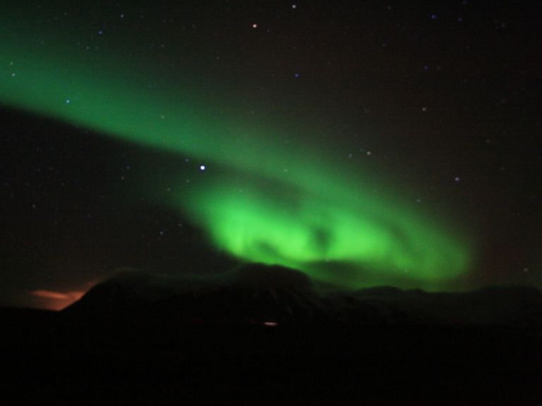 Grand Northern lights tour: Escape the light pollution of the city and join us on an evening 4x4 Jeep tour to witness the mesmerizing Northern Lights. The North around Akureyri is known for its prime location to observe the winter's active Northern Lights display.