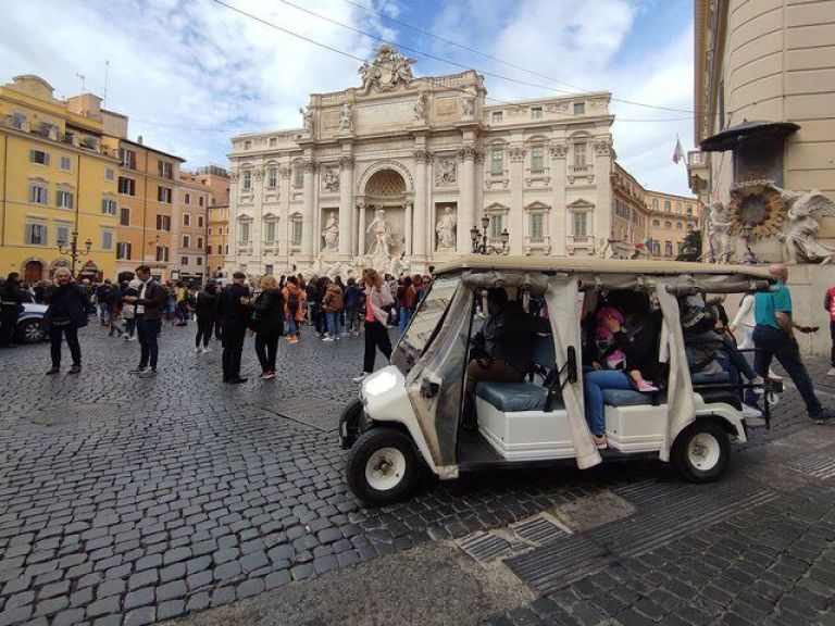 Explore Rome via Golf Car Private Tour.