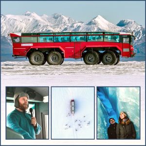 Ice Cave and Glacier Tour in Glacier Monster Truck from Gullfoss - Sleipnir will take you to experience the raw beauty of...