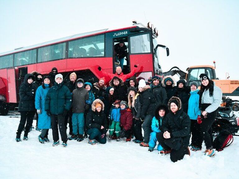 Ice Cave and Glacier Tour in Glacier Monster Truck from Gullfoss - Sleipnir will take you to experience the raw beauty of...