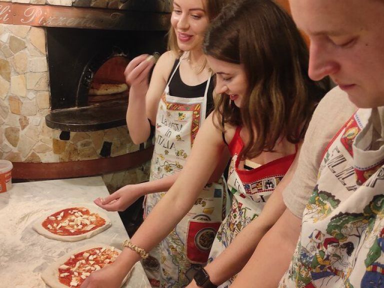 Small Group Naples Pizza Making Class.