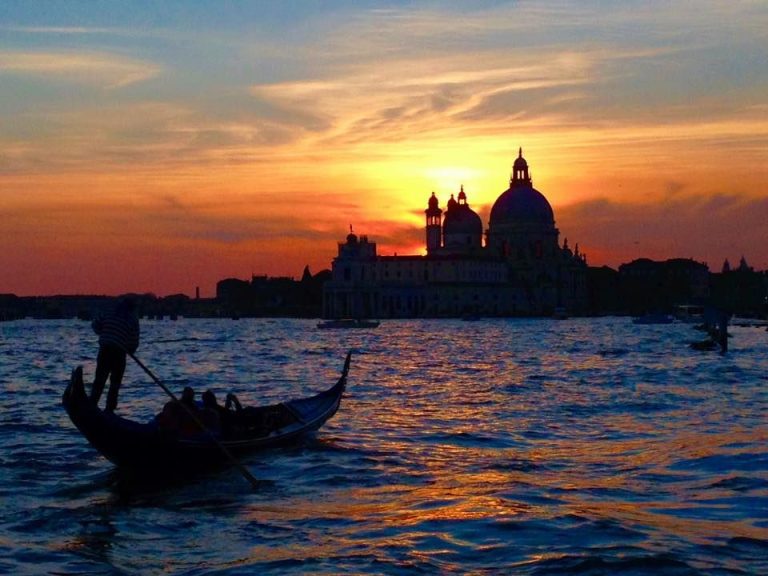 Gondola Sunset - There is no doubt that Venice was built to be seen from the water where it is at its most spectacular and...