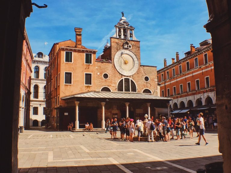 Dorsoduro and San Polo Districts - In San Trovaso square there is an unusual wooden structure that is similar to the house...