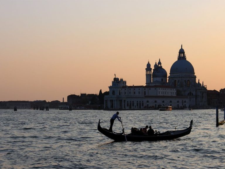 Gondola Sunset - There is no doubt that Venice was built to be seen from the water where it is at its most spectacular and...