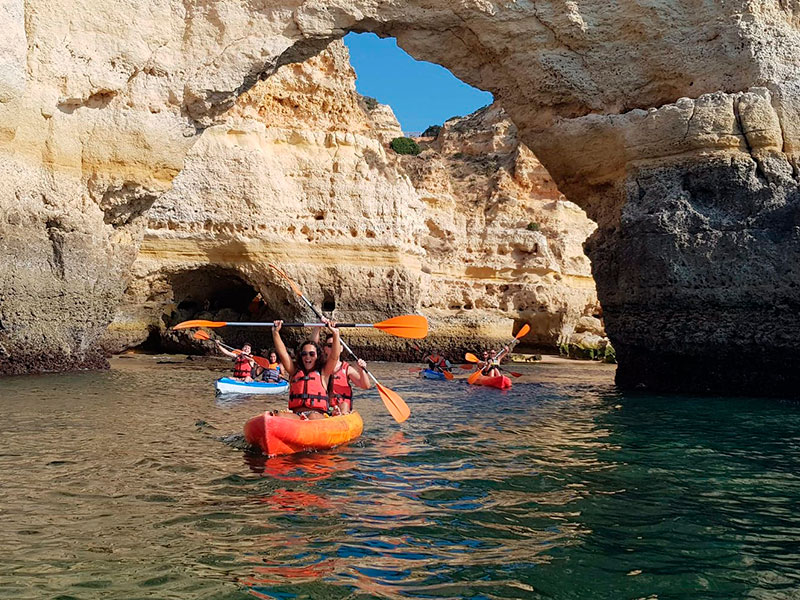 Benagil cave kayak tour from Benagil beach