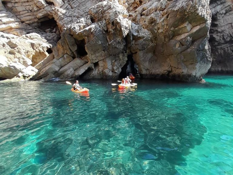 Kayak Tours Salema - An activity for nature lovers. In kayaks we will explore the Algarve coast and its caves, some only...