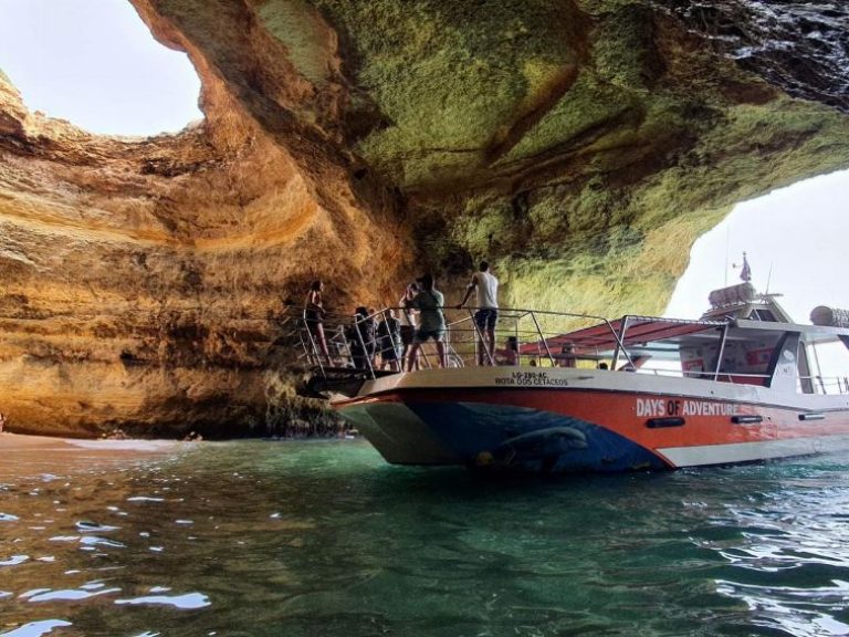 Benagil and Dolphin Watching:  Experience the Best of Algarve Ocean Adventures: Combined Benagil Sea Caves and Dolphin Watching from Lagos. Combine two of the most exhilarating experiences in the Algarve into one incredible adventure. Join our Combined Benagil Sea Caves and Dolphin Watching tour for an unforgettable journey.