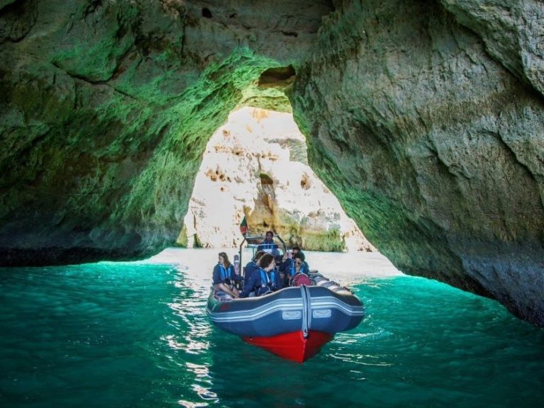 Caves And Dolphins Boat Tour From Albufeira - Start your discovery by traveling 18 km along the Algarve coast, from the...