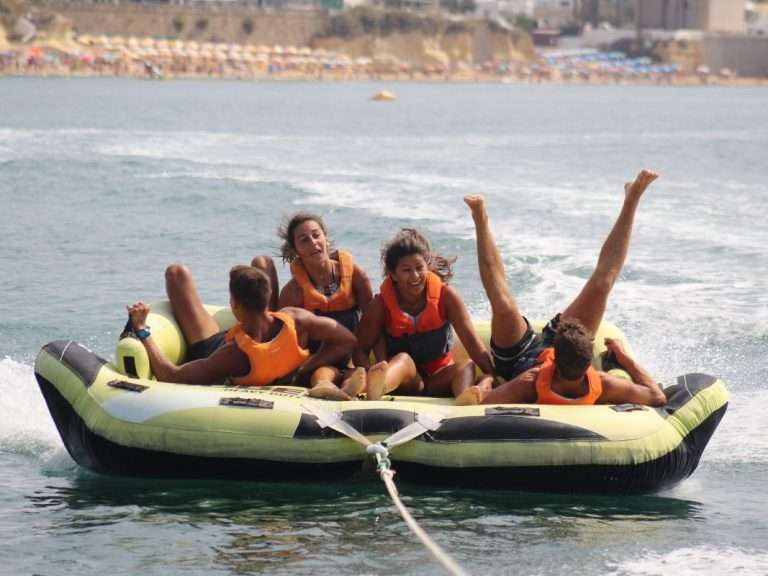 Crazy Sofa from Armação de Pêra - This Crazy Sofa is certainly one of the funniest water sports in the Algarve. The Crazy Sofa..