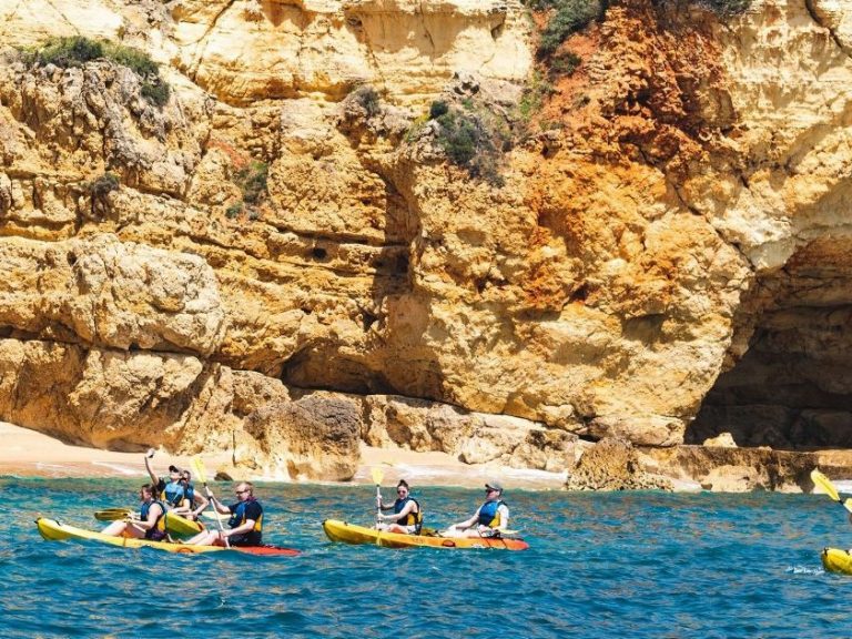 Kayak And Coastline Tour From Albufeira - Departure from Albufeira Marina on a catamaran. Sail from Albufeira Marina on our...