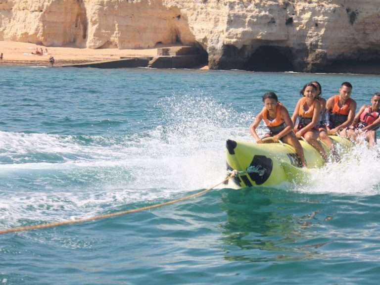 Banana Experience from Armação de Pêra - Spice up your day on the beach with an exciting experience of a towable tube ride...