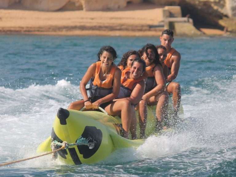 Banana Experience from Armação de Pêra - Spice up your day on the beach with an exciting experience of a towable tube ride...