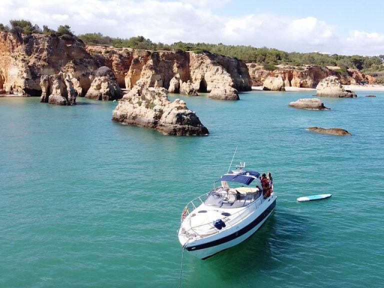 Morning Yacht tour from Lagos: Embark on an unforgettable adventure along the stunning coast of Lagos with our Half-Day Morning Yacht Tour. Experience the soothing embrace of the ocean breeze and indulge in breathtaking views of the Ponta da Piadade, Alvor Lagoon, and the charming coastal town of Burgau. This private charter excursion is the perfect way to start your day, combining relaxation, luxury, and natural beauty in one exceptional package
