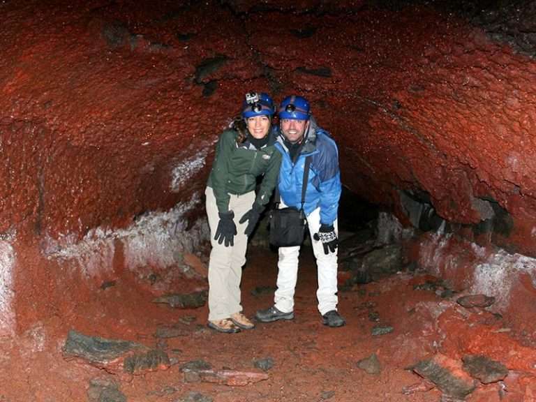 Caving in Leidarendi Lava Tunnel & Horseback Riding - Have a lovely day in Iceland by caving and horseback riding in the unique Icelandic nature. The cave we will visit is called Leiðarendi. The 900 meter long lava tube offers unique rock formations, such as stalactites and shelves. Some light crawling may be required yet Leiðarendi cave has a rather easy access to the underworld wonders of the Icelandic lava fields.
