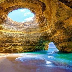 Alone in the Benagil Cave: Get inside the beautiful Benagil cave! The most famous natural attraction of the golden Algarve coast, the Benagil sea cave is a sight to be seen. The only way to get in there is by water, and a guided kayak tour is the best choice!