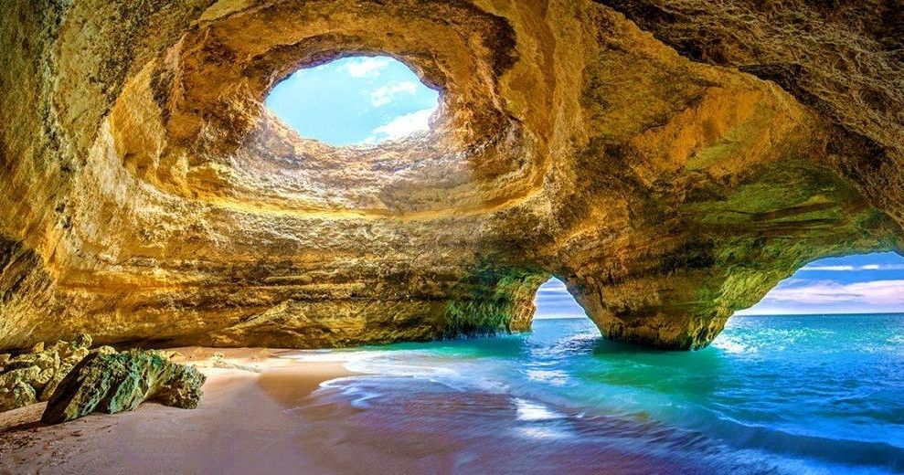 Alone in the Benagil Cave: Get inside the beautiful Benagil cave! The most famous natural attraction of the golden Algarve coast, the Benagil sea cave is a sight to be seen. The only way to get in there is by water, and a guided kayak tour is the best choice!