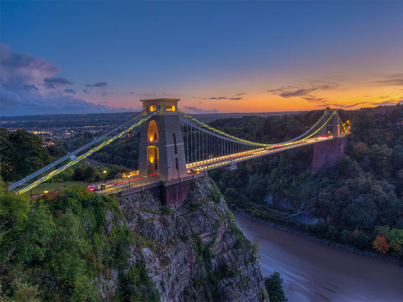 Spanning the breathtaking Avon Gorge, the Clifton Suspension Bridge - Bristol, UK is a testament to Victorian architecture and engineering prowess. This iconic bridge, designed by Isambard Kingdom Brunel, has become synonymous with Bristol's landscape.