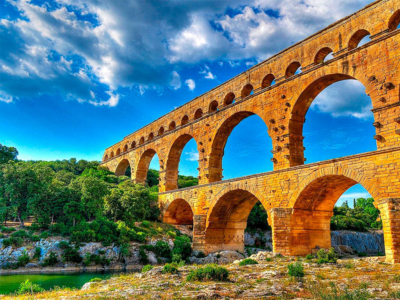 Immerse yourself in the awe-inspiring beauty of Pont du Gard, an architectural marvel that transcends time.